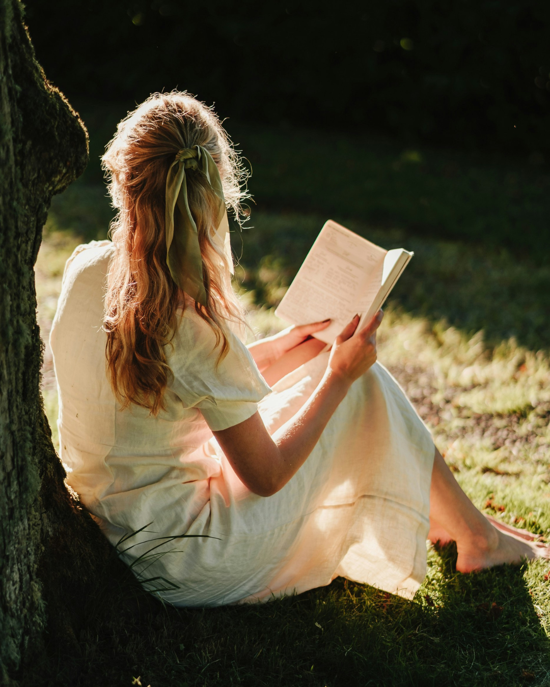 Woman reflection qualified life partner with journal 