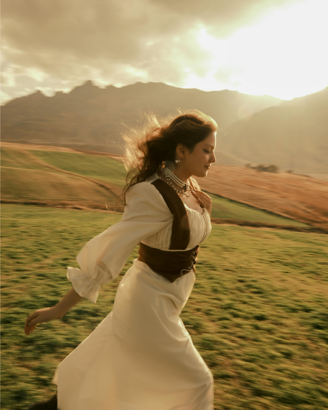 woman moving forward with peace and confidence